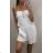 Overall lange Hose Damen (uni sl) ITALIENISCHE MODA IM718161 altrosa