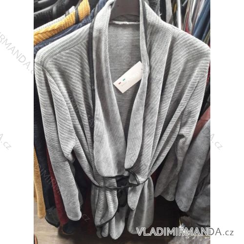 Cardigan se šňůrkou dámský (uni s-l) ITALSKá MóDA IM919922