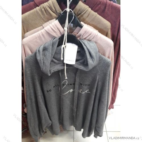 Mikina s kapucí dámská (uni s/m) ITALY MODA IM519341945