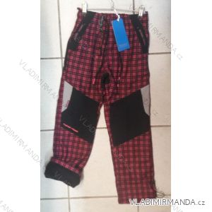 Kalhoty outdoor manžestrové zateplené flaušem dětské dorost mix chlapecké dívčí (116-146) GRACE TV519093