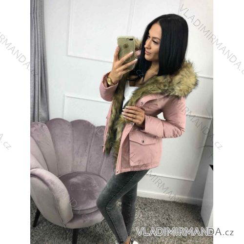 Bunda zimní s kožíškem dámská (s-xxl) MFASHION MF19S180