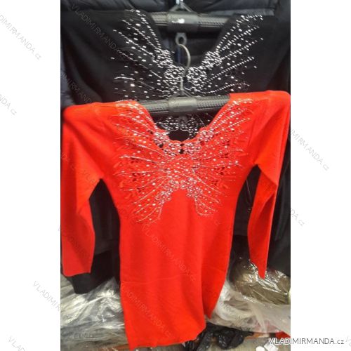 Šaty krátké společenské dlouhý rukáv dámské (S-XL) M.B.21 IM619042