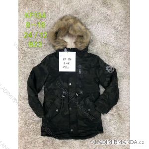 Kabát zimní s kapucí a kožíškem dorost dívčí (8-18 let) SAD SAD19KF134