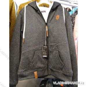 Mikina zeteplená kožíškem na zip dámská (L-3XL) BENHAO BEN19002