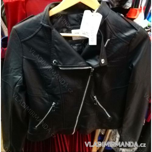 Bunda koženková křívák dámská (s-xl) ITALSKá MóDA IM9191950