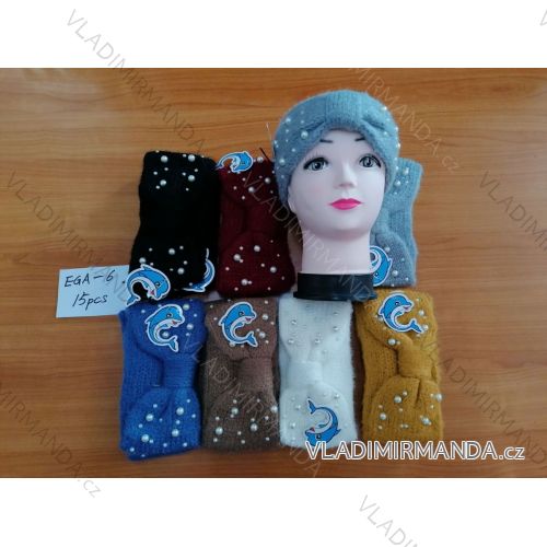 Čelenka pletená zimná dámska (ONE SIZE) DELFIN EGA-6