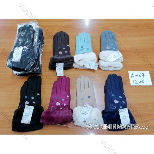Girl´s and ladies´ winter gloves (ONE SIZE) DELFIN A-04-1
