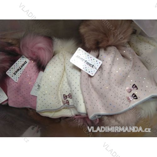 Girls' winter warm cap (3-8 years) PERFECT POLAND PRODUCTION PV919005