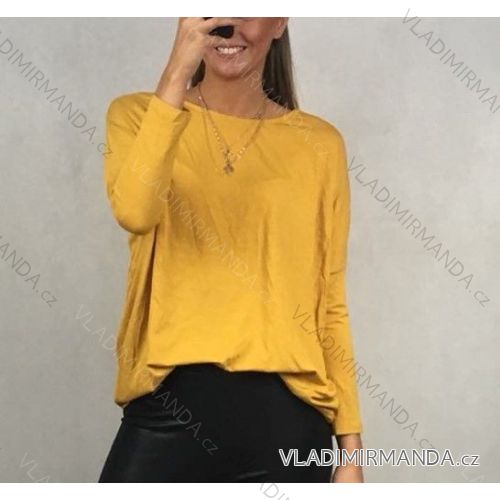 Tričko alá tunika dlouhý rukáv dámské (uni M/L) ITALY MODA IM519551
