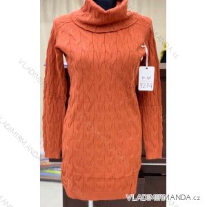 Tričko/šaty teplé dlouhý rukáv dámské nadrozměrné (l-3xl) ERBOSSI PM1199234