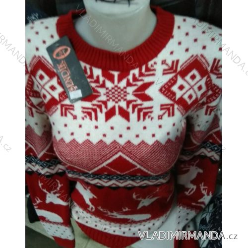 Sweater Christmas Pattern Warm Knit Long Sleeve Ladies (s-xl) TURKISH MODA MA719005
