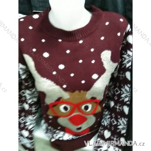 Sweater Christmas Pattern Warm Knit Long Sleeve Ladies (s-xl) TURKISH MODA MA719007
