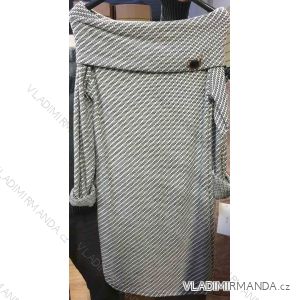 Šaty teplé dlouhý rukáv dámské nadrozměrné (uni XL/2XL) ITALSKá MóDA IM12190113