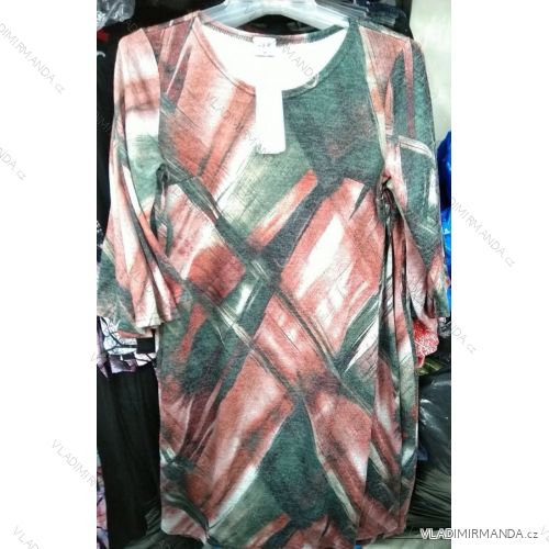 Šaty teplé dlouhý rukáv dámské nadrozměrné (l-4xl) L.G.M. POLSKÁ MÓDA LGM1964