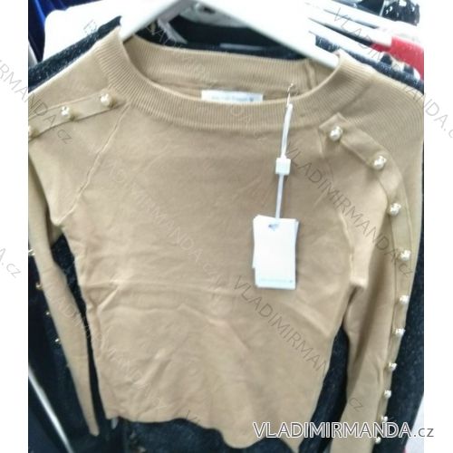 Svetr pletený dlouhý rukáv dámský ( S-XXL) ITALSKá MODA IM919J231-2