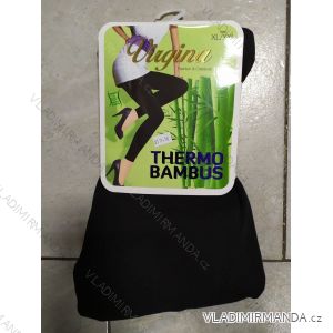 Legíny teplé thermo bambusové dámské (m-2xl/černé) VIRGINA QH2581