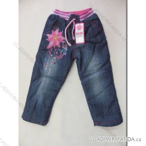 Rifle jeans kojenecké dětské dívčí s beránkem (1-4 roky) ALYS RT23002