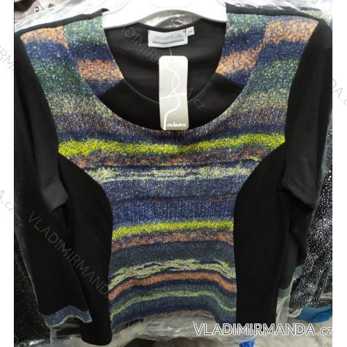Halenka tunika dlouhý rukáv dámská nadrozměrná (l-4xl) Exclusive POLSKÁ MÓDA LGM19071