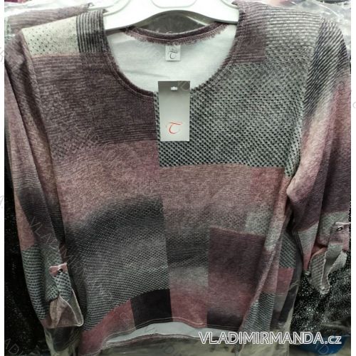 Blúzka tunika dlhý rukáv dámska nadrozmerná (l-4XL) L.G.M. POĽSKÁ MÓDA LGM19072
