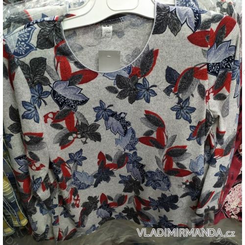 Halenka tunika dlouhý rukáv dámská nadrozměrná (l-4xl) L.G.M. POLSKÁ MÓDA LGM19074