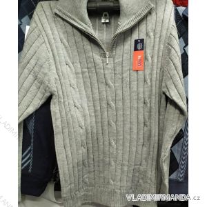 Svetr se zipem dlouhý rukáv pánský (l-3xl) NEWFASHION MA919007