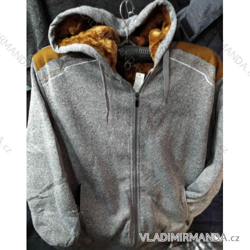 Mikina zateplená s kapucňou dlhý rukáv pánska (m-3XL) POĽSKÁ VÝROBA MA919PL0855
