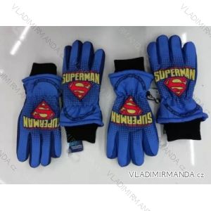Rukavice prstové lyžařské superman dětská chlapecké (7-12let) SETINO 800-598