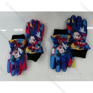 Rukavice prstové lyžiarske detské chlapčenské mickey mouse (3-8let) SETINO MIC-A-GLOVES-112