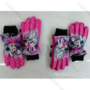 Rukavice lyžiarske detské dievčenské minnie mouse (3-8let) SETINO MIN-A-GLOVES-117