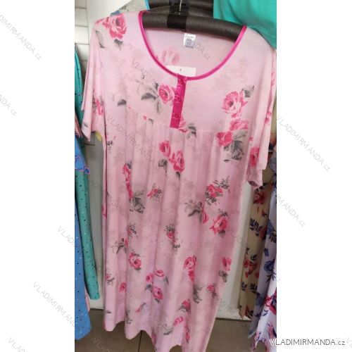 Košeľa nočná krátky rukáv dámska bavlnená nadrozmerná (L-3XL) COANDIN S2371N