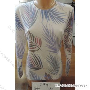 Tričko teplé dlouhý rukáv dámské nadrozměrné (M-XXL) DUNAUONE G941