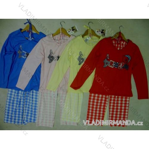 Pyžamo dlouhé dámské bavlněné nadrozměrné (m-3xl) TOWARDO 49092