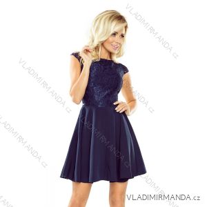 Kleid MARTA mit Spitze - Marineblau 157-1
 NMC-157-1