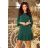 228-2 LUCY - Pleated Comfortable Dress - Green
