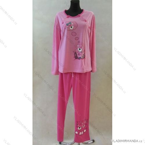 Pyžamo dlouhé dámské bavlněné nadrozměrné (m-3xl) TOWARDO 49192