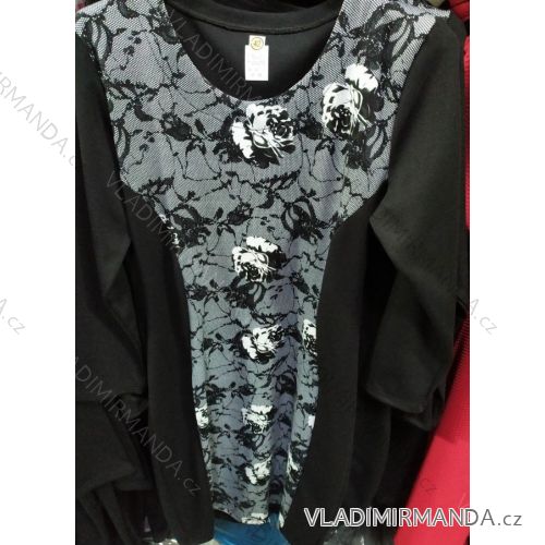 Šaty dlouhý rukáv dámský nadrozměrný (xl-8xl) ČESKÁ MÓDA CRM19010