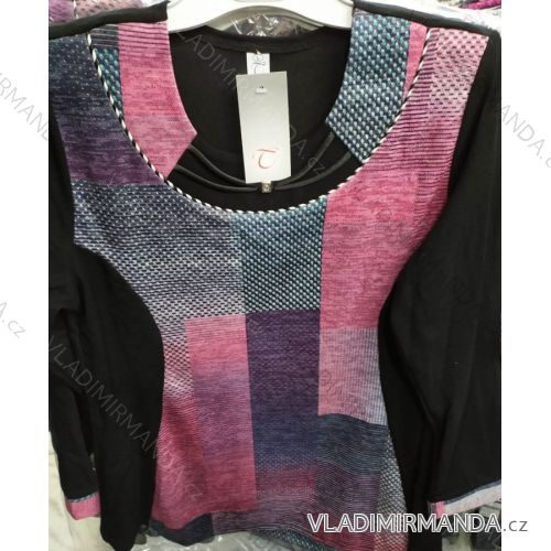 Tunika dlouhý rukáv dámské nadrozměrné (l-4xl) L.G.M. POLSKÁ MÓDA LGM1968