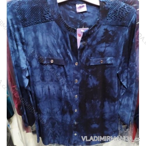 Halenka tunika dlouhý rukáv dámská nadrozměrná (l-4xl) L.G.M. POLSKÁ MÓDA LGM19084