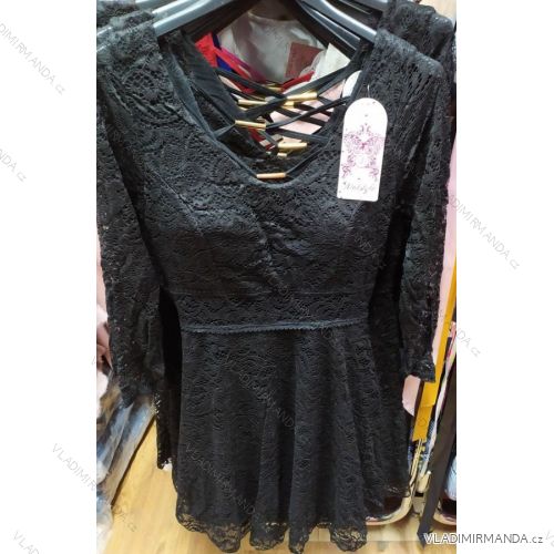 Šaty krajkové krátké dámské (uni s-l) Talianska MODA IM919361