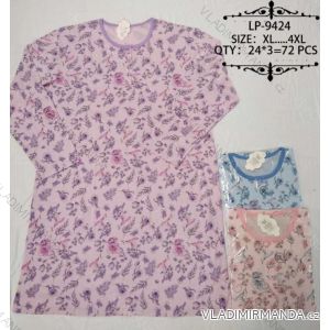 Košele nočné dlhý rukáv dámska nadrozmerná (xl-4XL) VALERIE DREAM LP-9424
