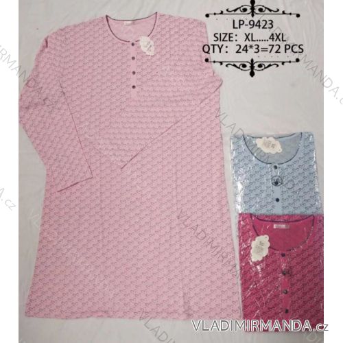 Košile noční dlouhý rukáv dámská nadrozměrná (xl-4xl) VALERIE DREAM LP-9423