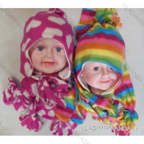 Cap + JALONG R-1143 baby girl scarf