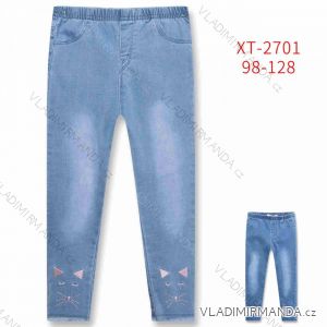 Kalhoty džegíny dětské dívčí (98-128) KUGO XT2701