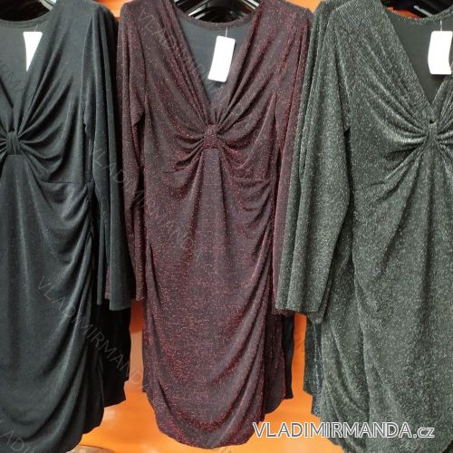 Ballkleid Langarm Damen (uni s-l) ITALIENISCHE MODE IM720013
