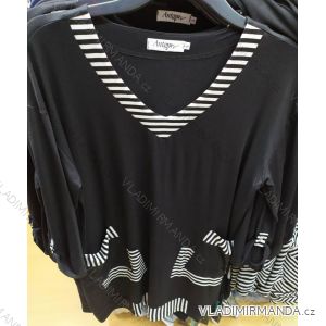 Tunika tričko 3/4 rukáv dámská nadrozměrná (l-4xl) POLSKÁ MÓDA ANTOMY PM620005