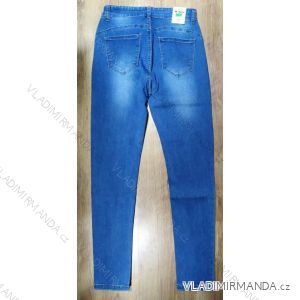 Rifle jeans dlouhé push-up dámské nadrozměrné (30-38) M.SARA MA120MS955