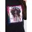 American Girl graphics blouse black S / M - L / XL