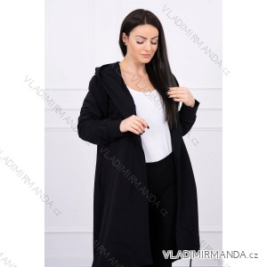 Dlouhý svetr s potiskem Plus Size, světle béžový