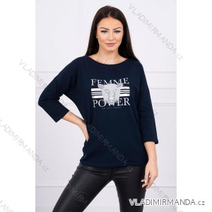 Blůza s potiskem Femme béžová S / M - L / XL