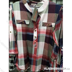 Tunika košile dlouhý rukáv dámská nadrozměrná (Xl-4xl) POLSKÁ MÓDA PM120006